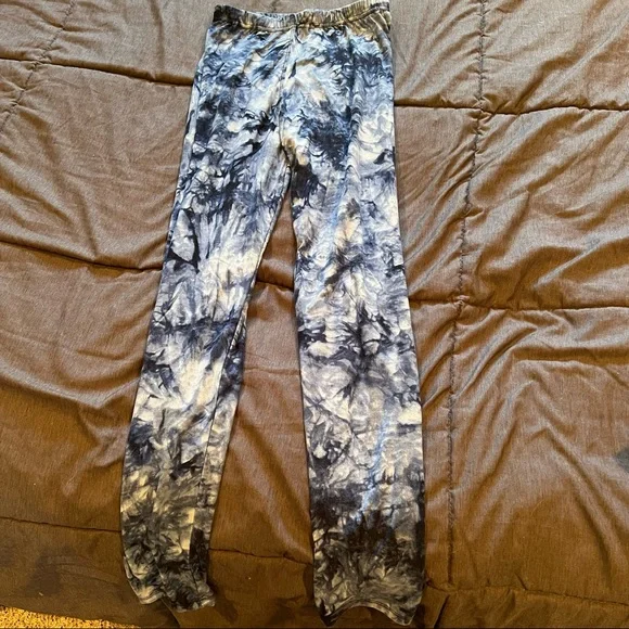 5 Pairs of Women’s Patterned Leggings One Size Comfort Fireworks Dogs Tie-Dye - Picture 11 of 16